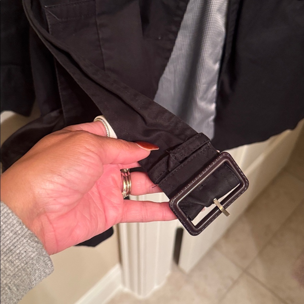 Banana Republic Dark Charcoal Double-Breasted Coat - Picture 5 of 6